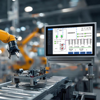 Panel PC Industrial Multitáctil de 17 Pulgadas, Capacitivo, I3 de 12.ª Generación, 16 GB de RAM, Sin Ventilador, Resistente, Monitor de Control para Máquinas Expendedoras CNC