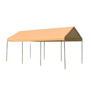 Abri de voiture portable en acier orange GARDENWILD YS-CC-3X6M noir, durable, facile à assembler, imperméable, revêtement PE - Product Image 1