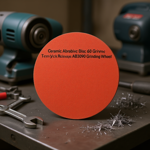 Disque abrasif en céramique grain 60, attache rapide femelle AB3090, meule de ponçage - Product Image 3