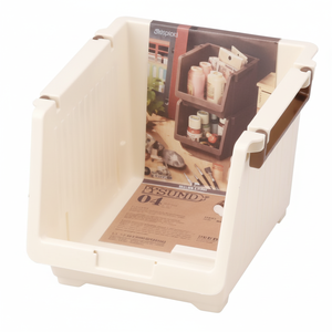 Organizer per cucina bianco profondo a 2 livelli Inomata - Product Image 1