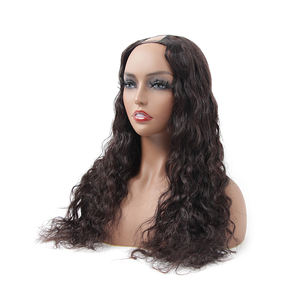 <span class=keywords><strong>The</strong></span> Best Cuticle Aligned 100% Human Hair 18 Inched Indian Loose Deep U Part Wigs - Product Image 1