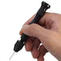 Perceuse manuelle DIY pour modèle en résine acrylique de Chine, 49 pièces, jeu de forets miniatures noirs pour le perçage de la maçonnerie