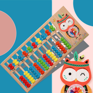 En gros haute qualité en bois dessin animé hibou calcul cadre jouets Offre Spéciale dans Amazon Traditionnel <span class=keywords><strong>mathématiques</strong></span> jouet - Product Image 3