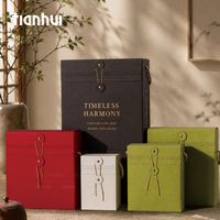 Boîte cadeau pliable Tianhui avec lien en ficelle et pochette en aluminium pour thé, café, herbes, mariage, emballage cadeau d'entreprise