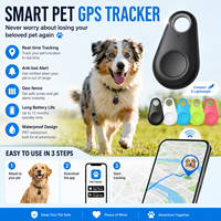 Traceur GPS intelligent durable pour animaux de compagnie (chiens et chats), longue autonomie de la batterie, étanche IP67, traceur Bluetooth pour chiens et clés