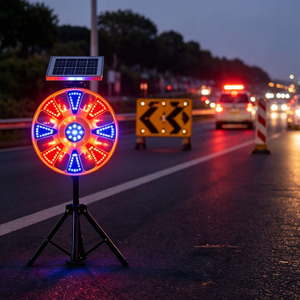 <span class=keywords><strong>Luz</strong></span> <span class=keywords><strong>de</strong></span> Advertencia Giratoria Intermitente LED <span class=keywords><strong>Solar</strong></span> <span class=keywords><strong>de</strong></span> Alta Luminosidad IP65 a Prueba <span class=keywords><strong>de</strong></span> Agua para Barreras <span class=keywords><strong>de</strong></span> Construcción Vial con Trípode Ajustable - Product Image 5