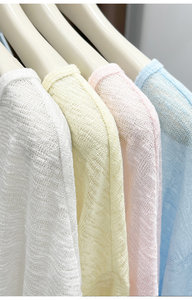 Maglione da <span class=keywords><strong>Donna</strong></span> a Maniche Lunghe in <span class=keywords><strong>Maglia</strong></span> Sottile Intrecciata, Leggero e Ampio, con Base in Rete per Protezione Solare - Product Image 4