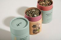 Boîte d'emballage cylindrique avec logo personnalisé pour café, thé, épices, tube en papier de luxe Récipient alimentaire en tube carton rond écologique