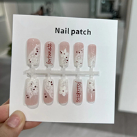 Kit de 30 faux ongles de luxe en PMMA, formes carrées/amande, longueur longue, application facile, vernis brillant SGF-09 – Meilleures ventes