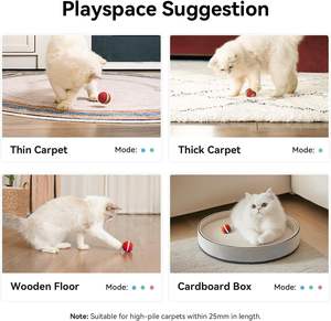 Cheerble Typ C wiederauf ladbare Umarmung Smart Pounce Interaktives Smart Pet Cat Ball Spielzeug für Hunde Spaß Geschenk - Product Image 5