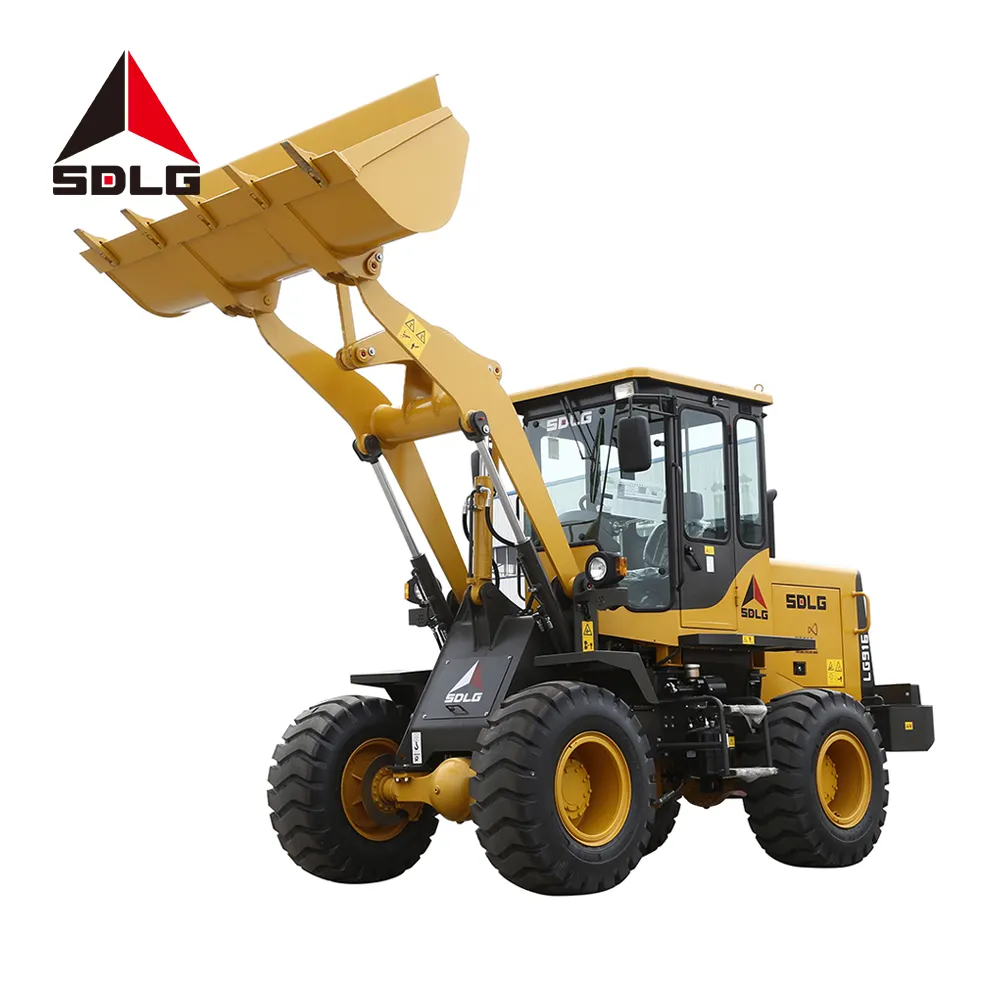 Sdlg l916 cina 1 1.6 ton mini pala gommata compatta tele handler loader 4x4 piccolo trattore caricatore frontale con benna