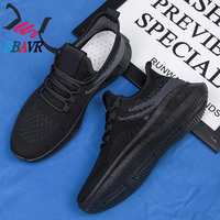 Fabricant chinois de baskets fantaisie pour garçons, chaussures de sport décontractées noires