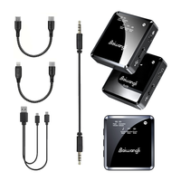 Microphone cravate sans fil SX39 - 3 en 1, portable, antibruit, léger, autonomie de 5 à 6 heures, portée jusqu'à 30 m