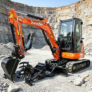 Mini Excavadora EPA 5 de 3.5 Toneladas, 2 en 1, con Motor y Orugas, Pequeña Excavadora para Trabajos de Carreteras - Product Image 4