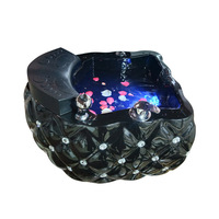 Bassin de spa pour les pieds en acrylique avec lumières de massage et jets pour salon de beauté