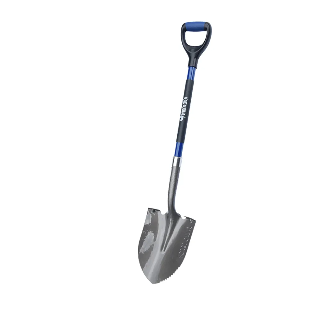 Cyrus Designed Wholesale Fiberglass Handle Forks Garden Tools Square Carbon Steel Digging Shovel Spade