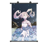 Poster Gulungan Dinding Anime Kain Kartun Berkualitas Tinggi Grosir, Cetak HD Tahan Air, Desain Dapat Disesuaikan, Dapat Digantung di Dinding
