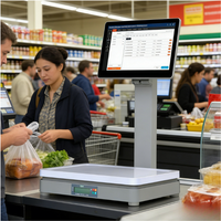 Sistema POS Directo de Fábrica, Pantalla Táctil Capacitiva, Báscula con IA, Caja Registradora Android, Terminal de Facturación de Fácil Operación, Wi-Fi 6