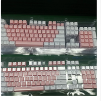 Double-shot Injection Molded Keycaps, Universal for 104-key Mechanical Keyboards, ABS Double-shot Keycaps with Backlit Lettering