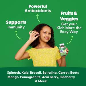 Fabricant de bonbons super verts pour enfants bonbons aux fruits et légumes gommes multivitamines pour enfants OEM - Product Image 3