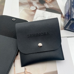 Nuova Borsa in Pelle PU per Anelli, <span class=keywords><strong>Orecchini</strong></span>, Collane, Monete, Carte, Sacchetto Regalo, Custodia per Gioielli - Product Image 4