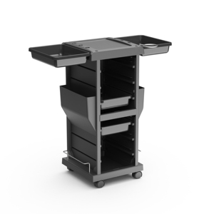 <span class=keywords><strong>Bellezza</strong></span> professionale nera del carrello di immagazzinaggio del carrello del salone - Product Image 3