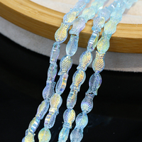 8 Styles de perles en verre cristal en forme de poisson bleu violet clair perles de poisson pour bracelet à bricoler soi-même colliers faisant des perles Arts Craft