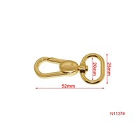 Mousqueton métallique 20*52mm pour collier de chien, accessoires de maroquinerie, vente en gros tendance