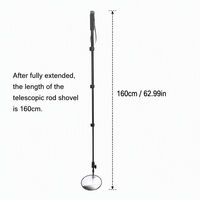 Miroir d'inspection sous véhicule, grand miroir de recherche sous voiture avec longues perches extensibles pour contrôle de sécurité