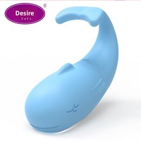 Vibrateur télécommandé Pippi Whale de deuxième génération à 9 vitesses pour femmes, massage de masturbation, 50 décibels, étanche IPX6