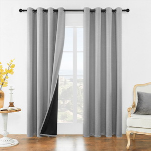XinLan classique <span class=keywords><strong>thermique</strong></span> chambre salon Style nordique bleu foncé <span class=keywords><strong>isolation</strong></span> <span class=keywords><strong>phonique</strong></span> <span class=keywords><strong>rideau</strong></span> occultant - Product Image 3