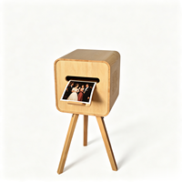 Stand Printer Foto Kayu Oak Gaya Baru Portabel Tahan Lama Tahan Air dengan Tripod yang Dapat Disesuaikan