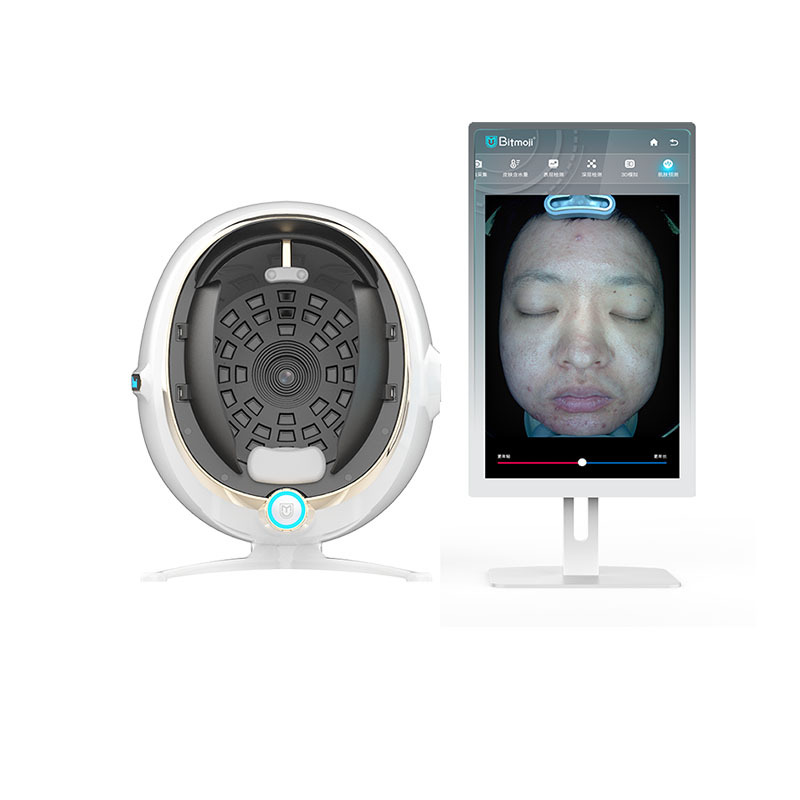 BitMoji AI Intelligent Imager 8 Spectrum Digital Magic Mirror Skin Analyzer Facial Tester Scanner Magic Skin Analysis Machine