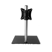 Support d'écran unique à bras à ressort à gaz de haute qualité, pivotant à 360 degrés, construction en acier, pour moniteur de 12 à 27 pouces, support de bureau pour TV, 100x100mm, charge 20kg