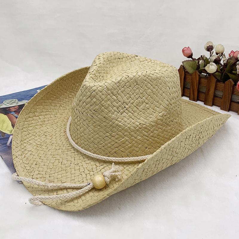 Summer Large Brim Women Men Cowboy Hats - Perfect for Travel display picture 1