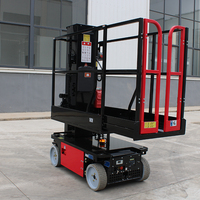 Plateforme élévatrice électrique autotractée compacte DAAILIFT, prix usine, 200 kg, mât en acier inoxydable, portée verticale de 10 m et certifiée CE