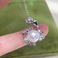 SHDIYAYUN gros baroque perle d'eau douce pendentif crabe en forme de conception collier perle bijoux