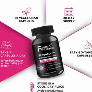 Nuevo Suplemento de Complejo de Magnesio, 90 Cápsulas, Apoya la Función Inmunológica y la Salud en Adultos, Extractos de Complejo de Magnesio - Product Image 5