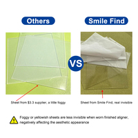 Feuille d'alignement orthodontique multicouche en TPU à 3 couches pour thermoformage sous vide médical, hygiène buccale polyvalente Smile Find