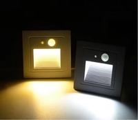 Lampe LED encastrée murale moderne pour escalier, en aluminium, 3W, étanche IP65, avec capteur, intensité variable, pour maison, bureau, chambre