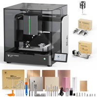 Routeur CNC TwoTrees ED1, broche de 600 W, changement d'outil automatique ATC, module rotatif 3 axes et 4 axes en option pour la gravure et le fraisage