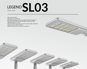 Seri Lampu Jalan LED Modular Perak, Berbagai Pilihan Daya, Tahan Air IP66 untuk Jalan Kota, Lanskap Perkotaan - Product Image 1