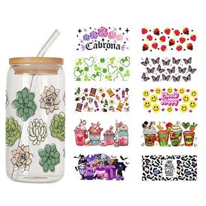 Autocollants UV DTF personnalisés pour gobelets en verre, motif <span class=keywords><strong>Maman</strong></span> Enseignante, transferts UV DTF pour gobelets, vente en gros - Product Image 3