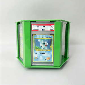 Top Selling Premium <b>Rotating</b> Custom Acrylic Display Stand Stable Easy Assembly Trading Card Grading Slab For Display - Product Image 1