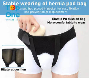 TopOne Men Medical Ostomy Ingle Support Truss Almohadillas de compresión bilaterales Cinturón de hernia inguinal para hombres - Product Image 2