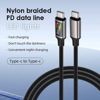 Cable de Datos con Cubierta de Nailon de Carga Súper Rápida de 60W con Micro USB Tipo-C para iPhone y Teléfonos Móviles