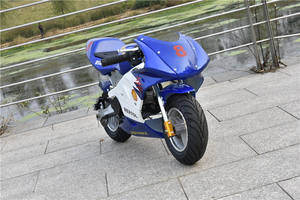 Mini-moto 49cc pour adultes, 2 temps, pneus tubeless de 10 pouces, freins à disque avant et arrière, <span class=keywords><strong>vitesse</strong></span> maximale 40-60 km/h - Product Image 3