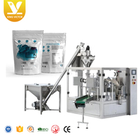 Machine d'emballage de remplissage de sacs en papier Kv Stand pour l'emballage alimentaire Collagène Protéine Peptide Magnésium Poudre Zipper Étiquetage