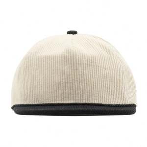 Casquette Snapback en Corduroy Respirante et Imperméable à Bord Plat Non Structurée avec Logo Personnalisé OEM - Product Image 4