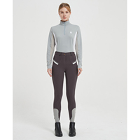 Chemise équitation à manches longues pour femmes, couche de Base, pour le spectacle hippique
